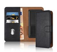 Cadorabo Housse pour Asus ZenFone LIVE L1 Housse de téléphone portable en NOIR avec compartiment pour carte, 360 degrés Housse de protection à rabat- Flip Case Book Cover Cuir synthétique Housse de té