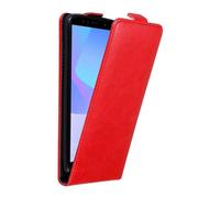 Cadorabo Housse pour Honor 7A / Huawei Y6 PRIME 2018 Housse de protection en rouge Flip Etui Housse de téléphone portable Case Cover