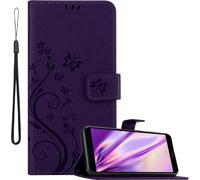 Cadorabo Housse pour Honor 7A / Huawei Y6 PRIME 2018 Housse de protection en violet Housse pour téléphone portable Etui Case Fleurs Flower