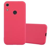 Cadorabo Housse pour Honor 8A Housse en rouge Housse pour portable TPU silicone Etui Case Cover