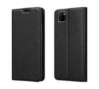 Cadorabo Housse pour Honor 9S / Huawei Y5P Housse de protection en noir Housse pour portable Etui Case Cover Fermeture magnétique