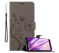 Cadorabo Housse pour Huawei MATE 10 / NOVA 2i Housse en gris Housse téléphone portable Etui Case Fleurs Flower