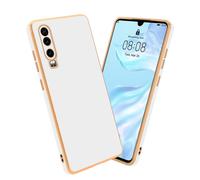Cadorabo Housse pour Huawei P30 Housse en blanc Housse pour portable TPU Silicone Protection pour appareil photo Etui Case