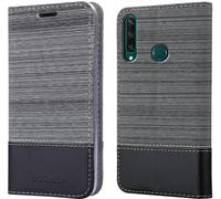 Cadorabo Housse pour Huawei Y6P Housse en gris pour téléphone portable Etui Book Case Cover