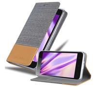 Cadorabo Housse pour Lenovo C2 Housse en gris pour téléphone portable Etui Book Case Cover