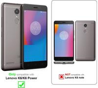 Cadorabo Housse pour Lenovo K6 / K6 POWER Housse en argent Hard Case Housse téléphone portable Etui