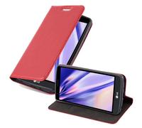 Cadorabo Housse pour LG G3 STYLUS Housse de protection en rouge Housse pour portable Etui Case Cover Fermeture magnétique