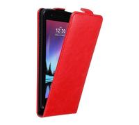 Cadorabo Housse pour LG K4 2017 Housse de protection en rouge Flip Etui Housse de téléphone portable Case Cover