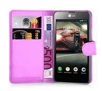 Cadorabo Housse pour LG OPTIMUS F5 / LUCID 2 Housse de protection en violet Housse pour portable Etui Case Cover Fermeture magnétique