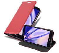 Cadorabo Housse pour LG STYLUS 3 Housse rouge pour téléphone portable Etui Case Cover Fermeture magnétique