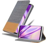 Cadorabo Housse pour LG V30 / V30+ / V30S / V30S+ Housse en gris Housse téléphone portable Etui Book Case Cover