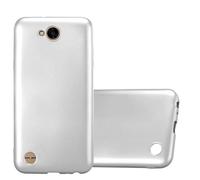 Cadorabo Housse pour LG X POWER 2 Housse en argent Housse pour téléphone portable TPU Silicone Etui Cover Case