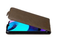 Cadorabo Housse pour Motorola MOTO E20 / E30 / E40 Housse de protection en marron Flip Etui Housse de téléphone portable Case Cover
