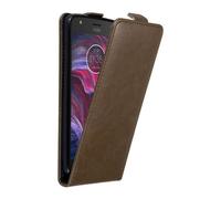 Cadorabo Housse pour Motorola MOTO X4 Housse de protection en brun Flip Etui Housse de portable Case Cover