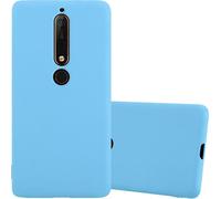 Cadorabo Housse pour Nokia 6.1 Housse en bleu Housse pour portable TPU Silicone Etui Case Cover