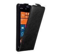 Cadorabo Housse pour Nokia Lumia 1320 Housse de protection en noir Flip Etui Housse de téléphone portable Case Cover