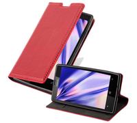 Cadorabo Housse pour Nokia Lumia 520 / 521 Housse de protection en rouge Housse pour téléphone portable Etui Case Cover Fermeture magnétique
