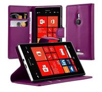 Cadorabo Housse pour Nokia Lumia 925 Housse de protection en violet Housse pour téléphone portable Etui Case Cover Fermeture magnétique