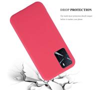 Cadorabo Housse pour Oppo A16s / A54s Housse de protection en rouge Housse pour téléphone portable TPU Silicone Etui Case Cover