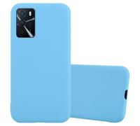 Cadorabo Housse pour Oppo A16s / A54s Housse en bleu Housse téléphone portable TPU Silicone Etui Case Cover