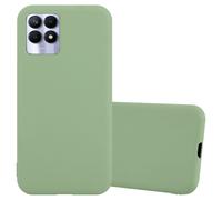 Cadorabo Housse pour Realme 8i / Narzo 50 4G Housse de protection en vert Housse pour téléphone portable TPU Silicone Etui Case Cover