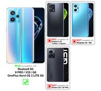 Cadorabo Housse pour Realme 9 5G / 9 PRO / V25 / Q5 / OnePlus Nord CE 2 LITE 5G Housse en noir Étui pour téléphone portable