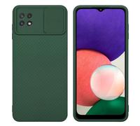 Cadorabo Housse pour Samsung Galaxy A22 5G Housse de protection en vert Housse pour portable TPU Etui Case Cover Protection caméra