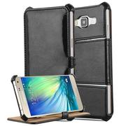 Cadorabo Housse pour Samsung Galaxy A3 2015 Housse en noir Housse pour portable Etui Case Cover Pochette
