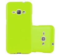 Cadorabo Housse pour Samsung Galaxy J1 2015 Housse en TPU vert Etui Case Cover