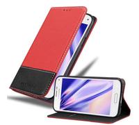 Cadorabo Housse pour Samsung Galaxy S5 MINI / S5 MINI DUOS Housse de protection en rouge SHandyhülle Book Case Etui simili-cuir