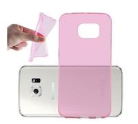 Cadorabo Housse pour Samsung Galaxy S6 EDGE Housse de protection rose Housse TPU silicone Couverture Etui Case