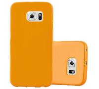 Cadorabo Housse pour Samsung Galaxy S6 EDGE Housse en TPU jaune Etui Case Cover