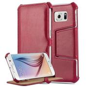 Cadorabo Housse pour Samsung Galaxy S6 Housse en rouge Housse pour portable Etui Case Cover Pochette