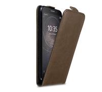 Cadorabo Housse pour Sony Xperia L2 Housse de protection en marron Flip Etui Housse de téléphone portable Case Cover