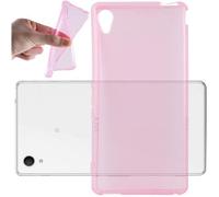 Cadorabo Housse pour Sony Xperia M4 AQUA Housse de protection rose Housse TPU silicone Couverture Etui Case