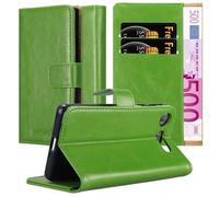 Cadorabo Housse pour Sony Xperia XZ1 Housse verte Housse pour téléphone portable Book Case Etui Luxury