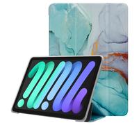 Cadorabo Housse Pour Tablette Compatible Avec Apple Ipad Mini 6 (8.3 Zoll) - Design Marbre Vert - Étui De Protection Ultrafine En Silicone Tpu Flexible Avec Fonction De Support