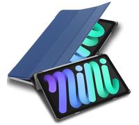 Cadorabo Housse Pour Tablette Compatible Avec Apple Ipad Mini 6 (8.3 Zoll) En Bleu Foncé Jersey - Étui De Protection Ultrafin Avec Auto Wake Up Et Fonction De Support
