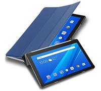 Cadorabo Housse pour Tablette Compatible avec Lenovo Tab M10 (TB-X505F) Pas pour HD,FHD, FHD Plus, Plus, HD2 en Bleu FONCÉ Jersey - Coque de Protection sans Auto Wake Up et Fonction de Support