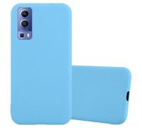 Cadorabo Housse pour Vivo Y52 5G / Y72 5G Housse en bleu Housse téléphone portable TPU silicone Etui Case Cover