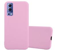 Cadorabo Housse pour Vivo Y52 5G / Y72 5G Housse en rose Housse téléphone portable TPU silicone Etui Case Cover