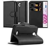 Cadorabo Housse pour WIKO CINK PLUS Housse de protection en noir Housse pour portable Etui Case Cover Fermeture magnétique