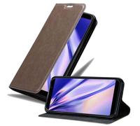Cadorabo Housse pour WIKO VIEW MAX Housse marron Etui pour téléphone portable Case Cover Fermeture magnétique