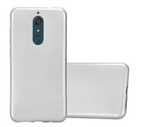 Cadorabo Housse pour WIKO VIEW XL Housse en argent Housse pour portable TPU Silicone Etui Cover Case