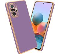 Cadorabo Housse pour Xiaomi RedMi NOTE 10 PRO Housse en lilas Housse téléphone portable TPU Silicone Protection caméra Etui Case