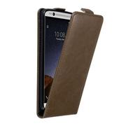 Cadorabo Housse pour ZTE Axon 7 Housse en marron Flip Etui Housse téléphone mobile Case Cover