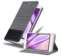 Cadorabo Housse pour ZTE Blade A612 Housse en gris pour téléphone portable Etui Book Case Cover