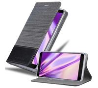 Cadorabo Housse pour ZTE Blade V9 Housse en gris pour téléphone portable Etui Book Case Cover