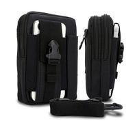 Cadorabo Sac tactique pour téléphone portable en NOIR -Sac Molle-EDC compatible avec Xiaomi Poco X5 Pro 5G avec bandoulière - Sac militaire de ceinture max. 6.7 pouces Sac de hanche