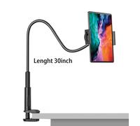 Cadorabo Col De Cygne Flexible Support De Tablette Support De Téléphone Portable En Noir Pour La Maison